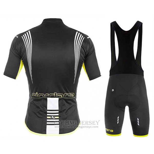 2017 Cycling Jersey Giordana Sahara Black Short Sleeve and Bib Short