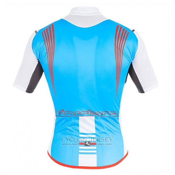 2017 Cycling Jersey Giordana Sahara White and Sky Blue Short Sleeve and Bib Short