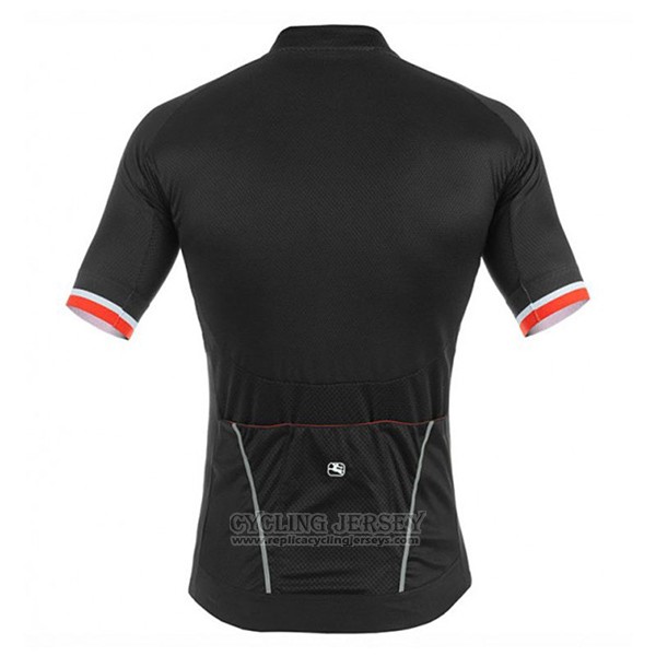 2017 Cycling Jersey Giordana Silver Line Black Short Sleeve and Bib Short