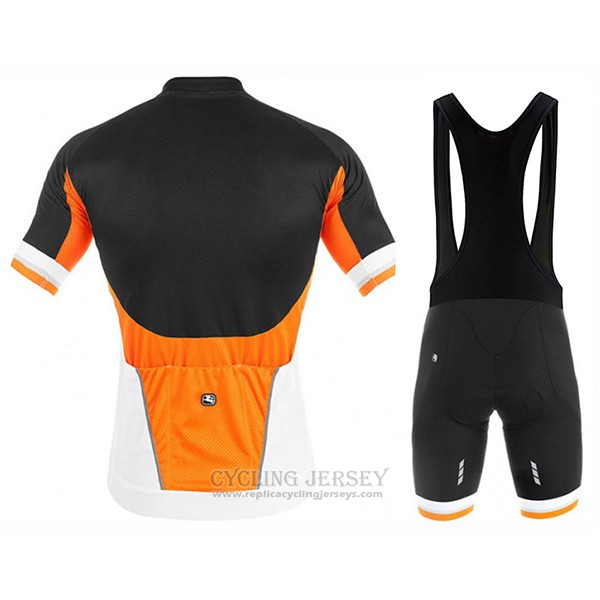 2017 Cycling Jersey Giordana Silver Line Black and White Short Sleeve and Bib Short