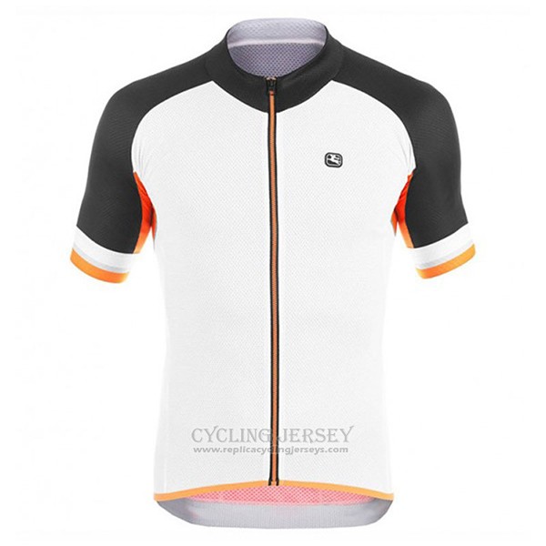 2017 Cycling Jersey Giordana Silver Line Black and White Short Sleeve and Bib Short