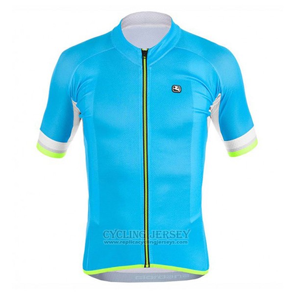2017 Cycling Jersey Giordana Silver Line Sky Blue Short Sleeve and Bib Short