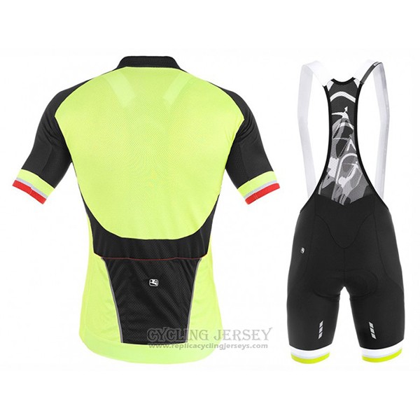 2017 Cycling Jersey Giordana Yellow Short Sleeve and Bib Short