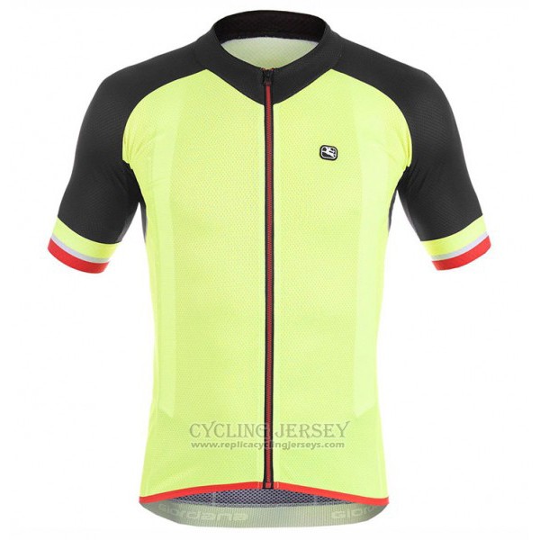2017 Cycling Jersey Giordana Yellow Short Sleeve and Bib Short