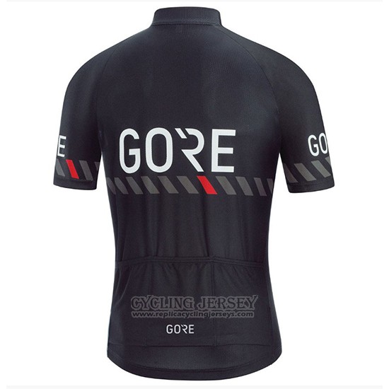 2018 Cycling Jersey Gore C3 Black Short Sleeve and Bib Short