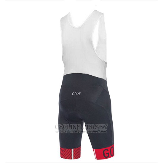2018 Cycling Jersey Gore C3 Optiline Red and Black Short Sleeve and Bib Short