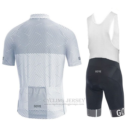 2018 Cycling Jersey Gore White Short Sleeve and Bib Short