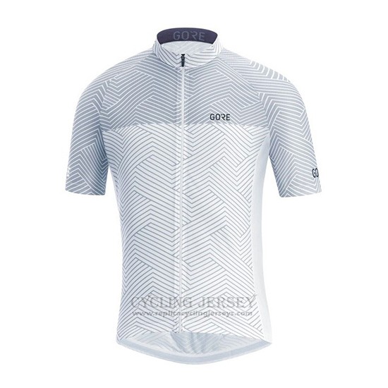 2018 Cycling Jersey Gore White Short Sleeve and Bib Short