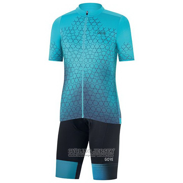 2021 Cycling Jersey Gore Blue Short Sleeve And Bib Short