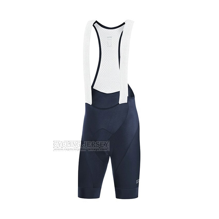 2022 Cycling Jersey Gore Black Blue Short Sleeve and Bib Short