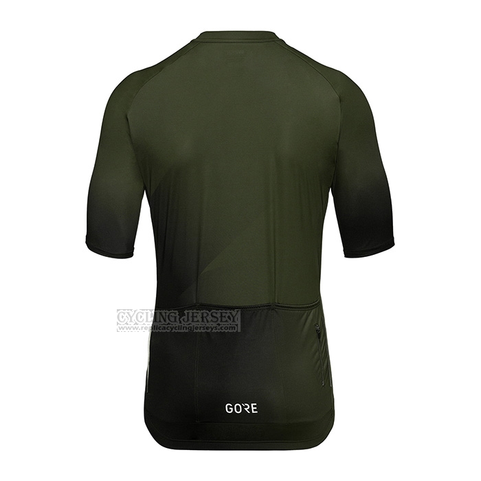 2022 Cycling Jersey Gore Green Black Short Sleeve and Bib Short