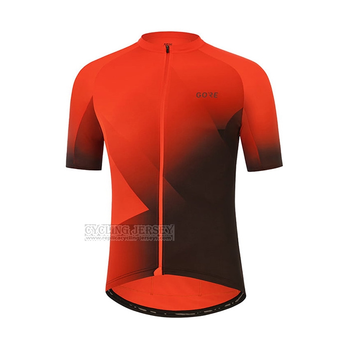 2022 Cycling Jersey Gore Orange Short Sleeve and Bib Short