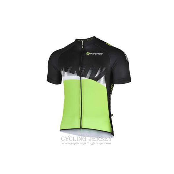 2017 Cycling Jersey Inverse Black and Green Short Sleeve and Bib Short