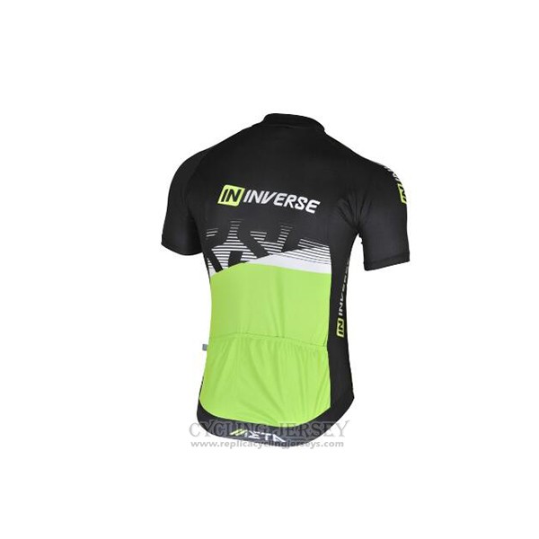 2017 Cycling Jersey Inverse Black and Green Short Sleeve and Bib Short