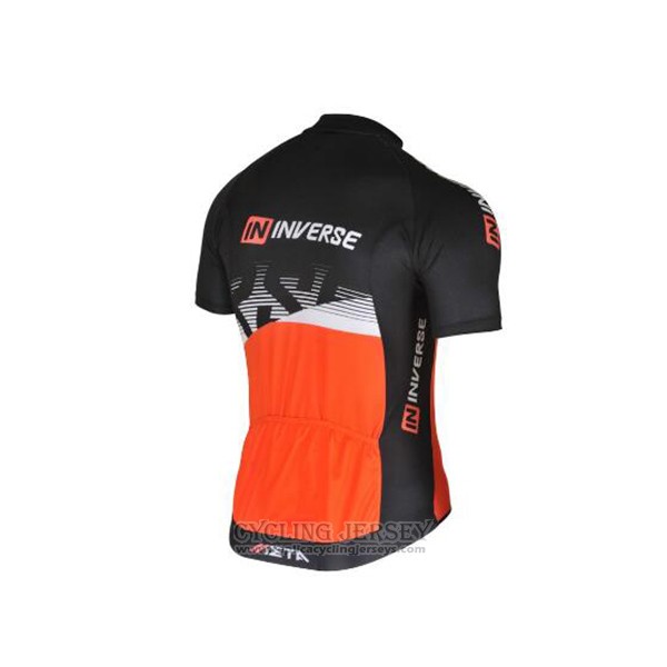2017 Cycling Jersey Inverse Black and Orange Short Sleeve and Bib Short