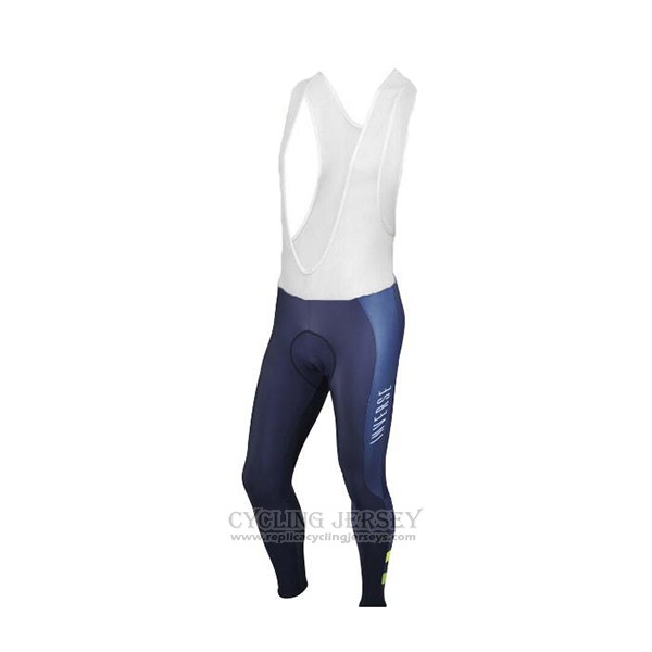 2017 Cycling Jersey Inverse Blue Long Sleeve and Bib Tight