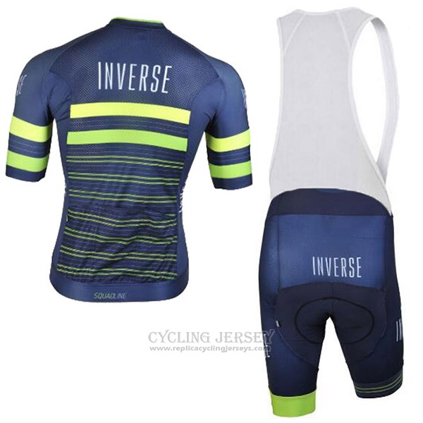 2017 Cycling Jersey Inverse Blue Short Sleeve and Bib Short