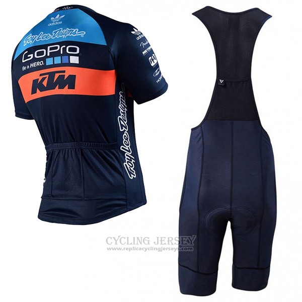 2017 Cycling Jersey Ktm Bluee Short Sleeve and Bib Short