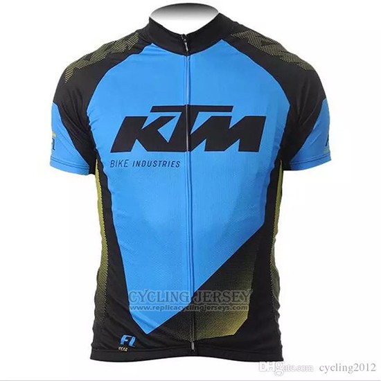 2018 Cycling Jersey Ktm Bluee Black Short Sleeve and Bib Short