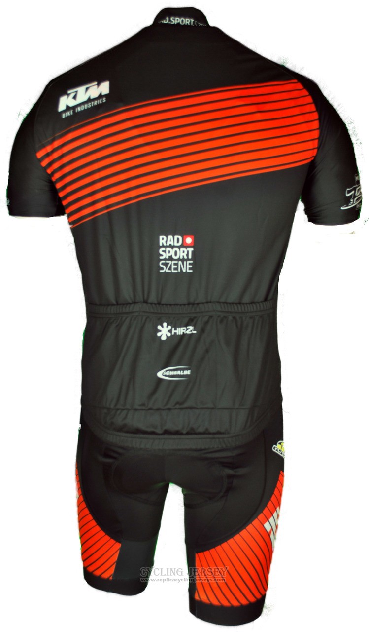 2018 Cycling Jersey Ktm Orange Short Sleeve and Bib Short