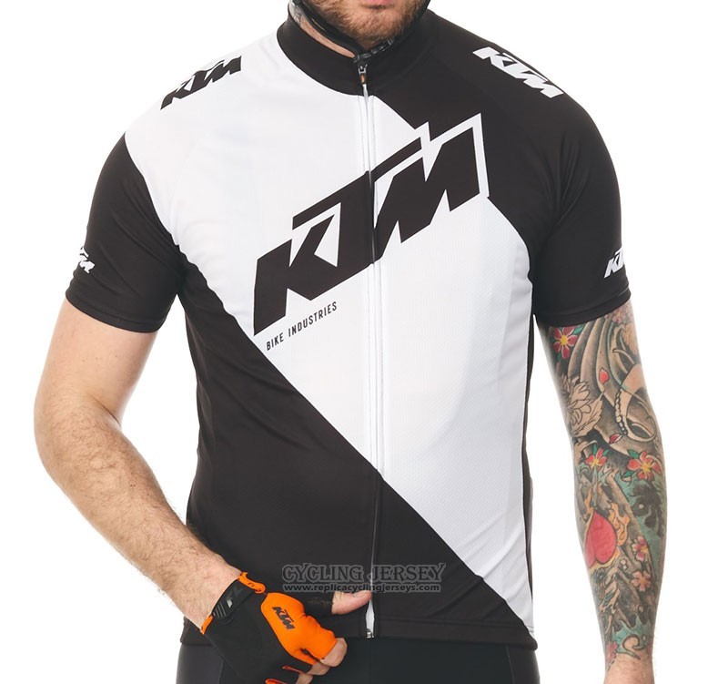 2018 Cycling Jersey Ktm White Short Sleeve and Bib Short