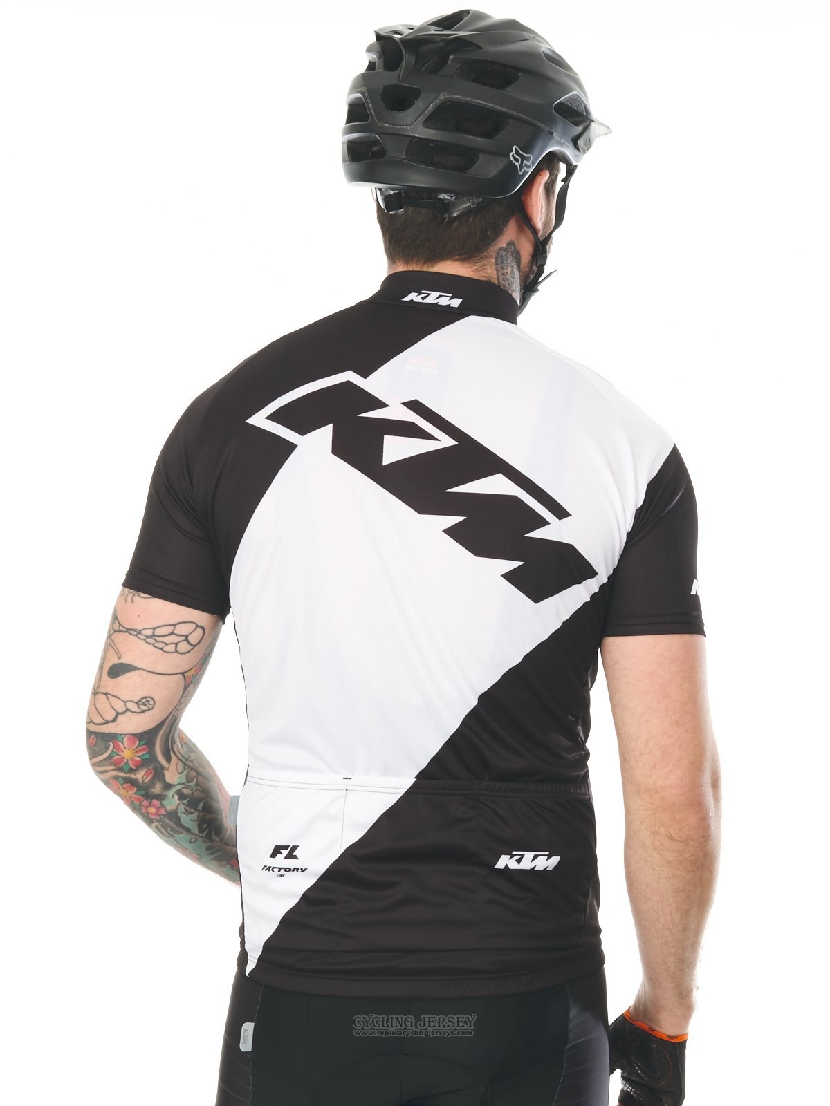 2018 Cycling Jersey Ktm White Short Sleeve and Bib Short