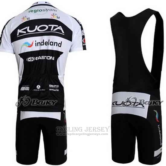 2010 Cycling Jersey Kuota Black and White Short Sleeve and Bib Short