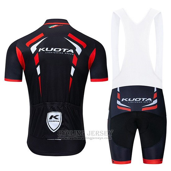 2019 Cycling Jersey Kuota Black Red Short Sleeve and Bib Short