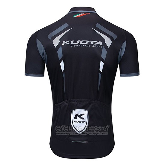 2019 Cycling Jersey Kuota Black White Short Sleeve and Bib Short