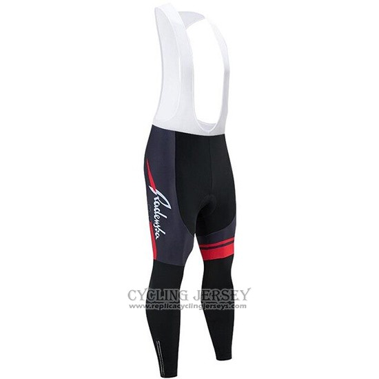 2020 Cycling Jersey Kuota Black Red Long Sleeve And Bib Tight