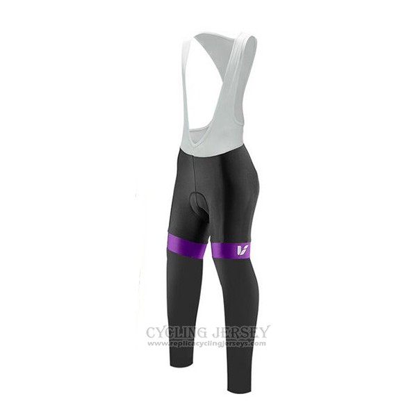 2017 Cycling Jersey Liv Purple Long Sleeve and Bib Tight