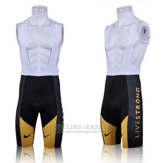 2011 Cycling Jersey Livestrong Yellow Short Sleeve and Bib Short