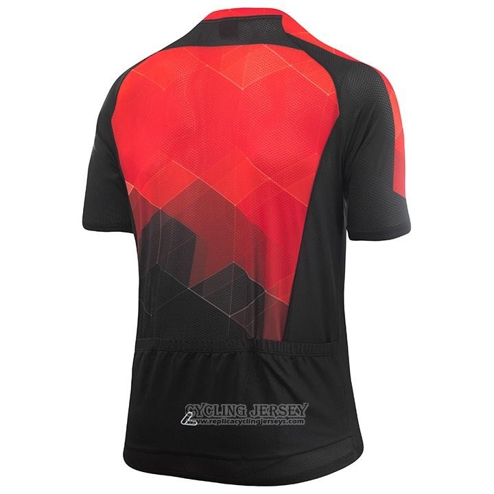 2020 Cycling Jersey Loffler Black Red Short Sleeve And Bib Short