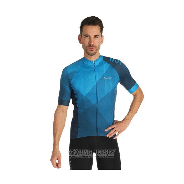 2021 Cycling Jersey Loffler Blue Short Sleeve And Bib Short