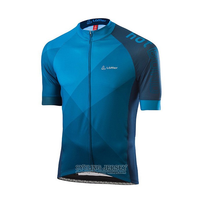 2021 Cycling Jersey Loffler Blue Short Sleeve And Bib Short