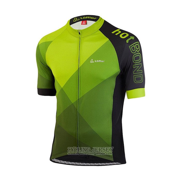 2021 Cycling Jersey Loffler Yellow Green Short Sleeve And Bib Short