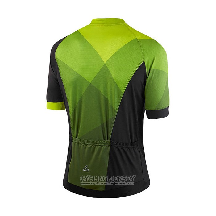 2021 Cycling Jersey Loffler Yellow Green Short Sleeve And Bib Short
