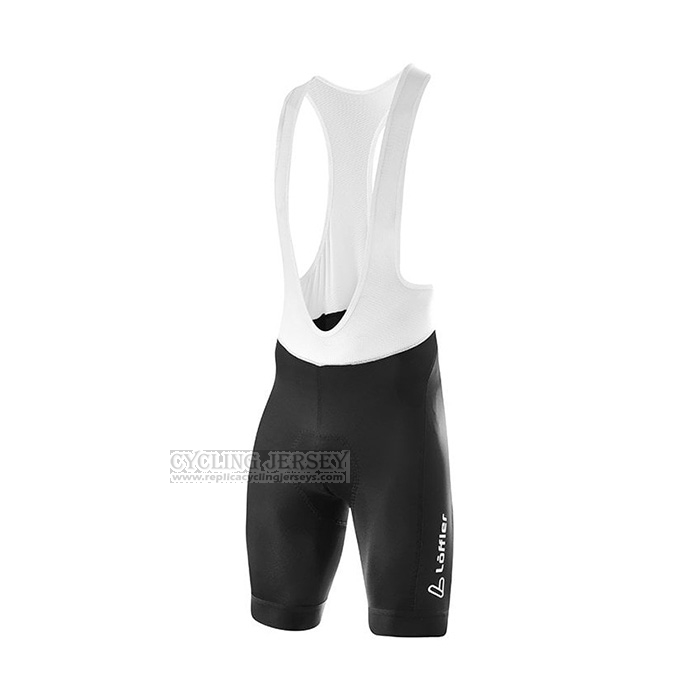 2022 Cycling Jersey Loffler Black White Gray Short Sleeve and Bib Short