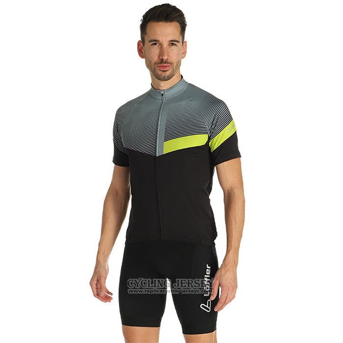 2022 Cycling Jersey Loffler Gray Short Sleeve And Bib Short