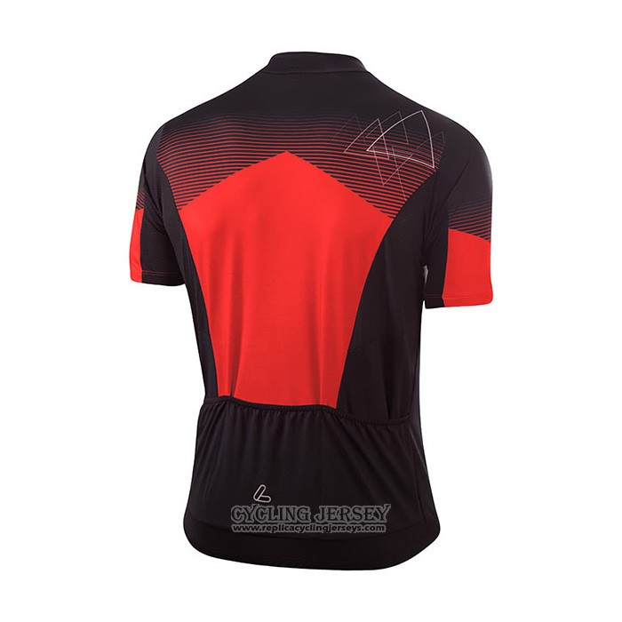 2022 Cycling Jersey Loffler Red Short Sleeve And Bib Short