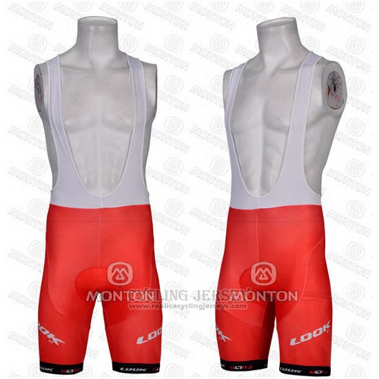 2011 Cycling Jersey Look Red Short Sleeve and Bib Short