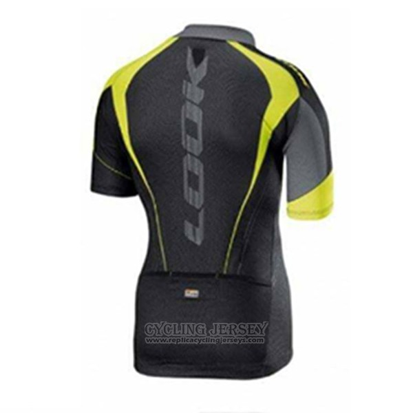 2017 Cycling Jersey Look Black and Green Short Sleeve and Bib Short