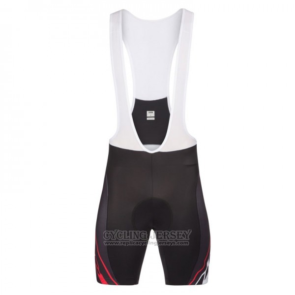 2017 Cycling Jersey Look Pro Equipo Black and Red Short Sleeve and Bib Short