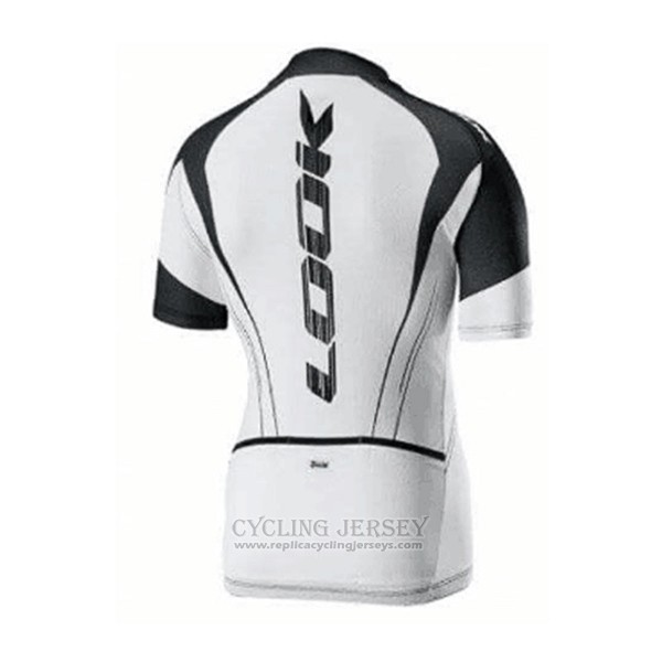 2017 Cycling Jersey Look White Short Sleeve and Bib Short