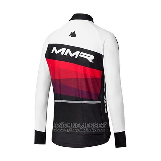 2020 Cycling Jersey Mmr White Black Red Long Sleeve And Bib Tight