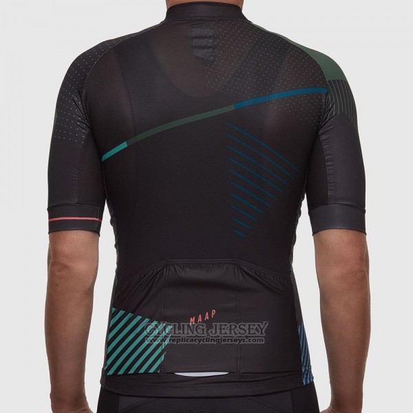 2017 Cycling Jersey Maap Black Short Sleeve and Bib Short