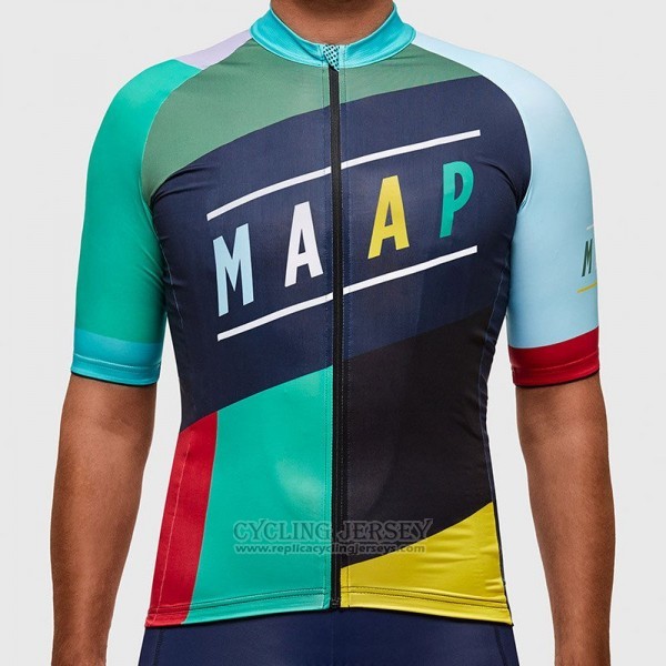 2017 Cycling Jersey Maap Blue and Sky Blueee Short Sleeve and Bib Short