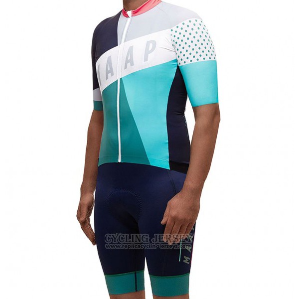 2017 Cycling Jersey Maap Gray and Sky Blue Short Sleeve and Bib Short