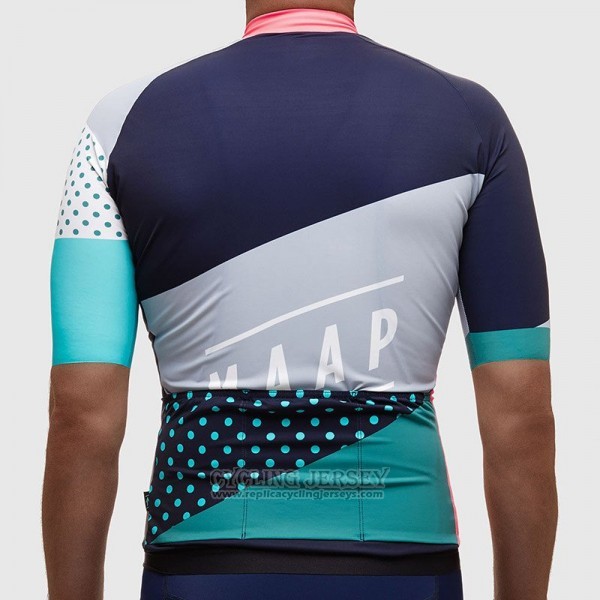 2017 Cycling Jersey Maap Gray and Sky Blue Short Sleeve and Bib Short
