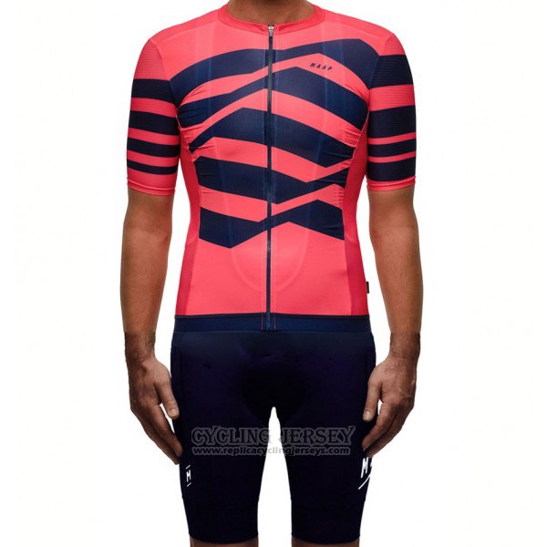 2017 Cycling Jersey Maap M-flag Pro Red Short Sleeve and Bib Short